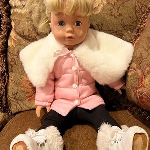 Pottery barn kids classic GOTZ doll ice skater “Margot”